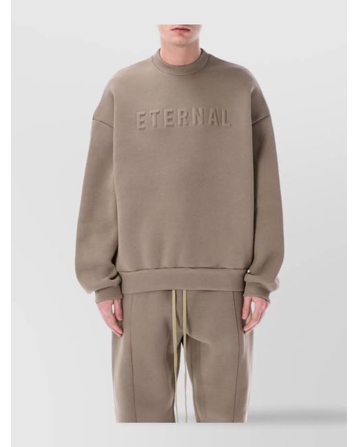 Fear Of God Natural Ribbed Relaxed-Fit Sweatshirt for men