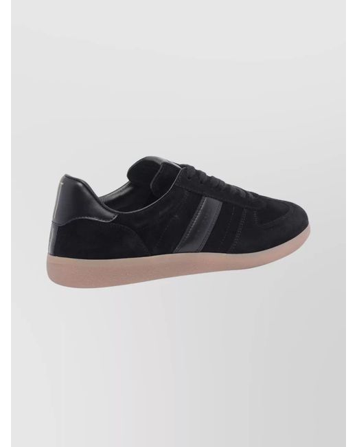 Tom Ford Black Suede Leather Low-Top Sneakers for men