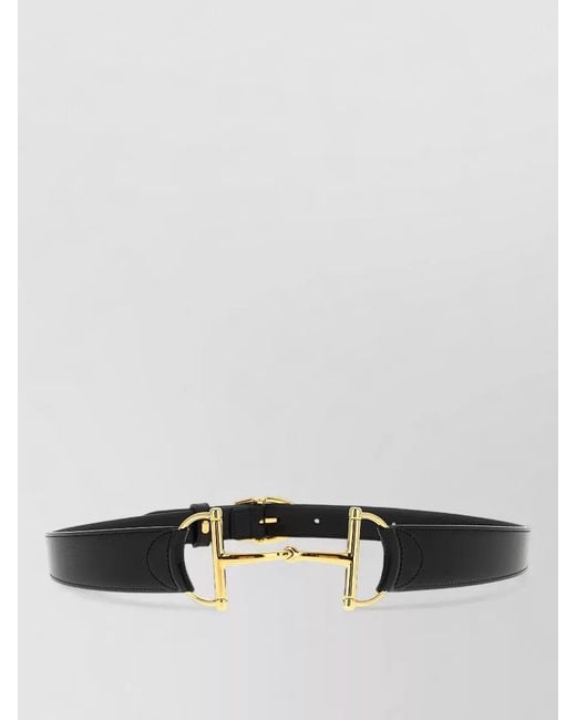Gucci White Leather Belt