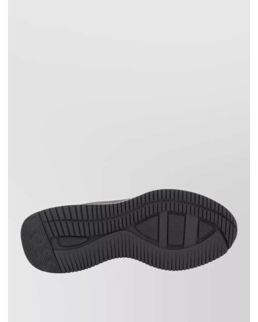 Boss Black Leather Low-Top Sneakers for men