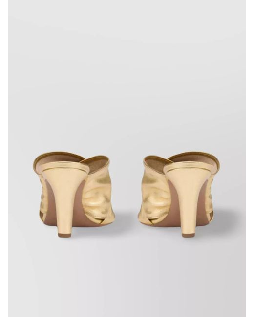 Paris Texas Metallic Leather High-Heel Mules