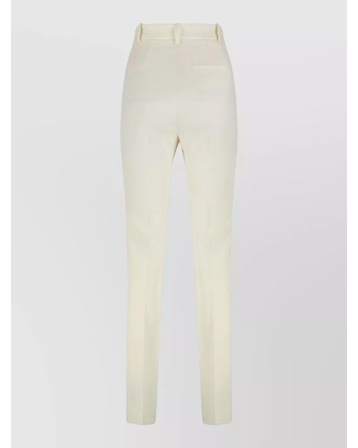 Pinko Natural High Waist Skinny Tailored Stretch Trousers