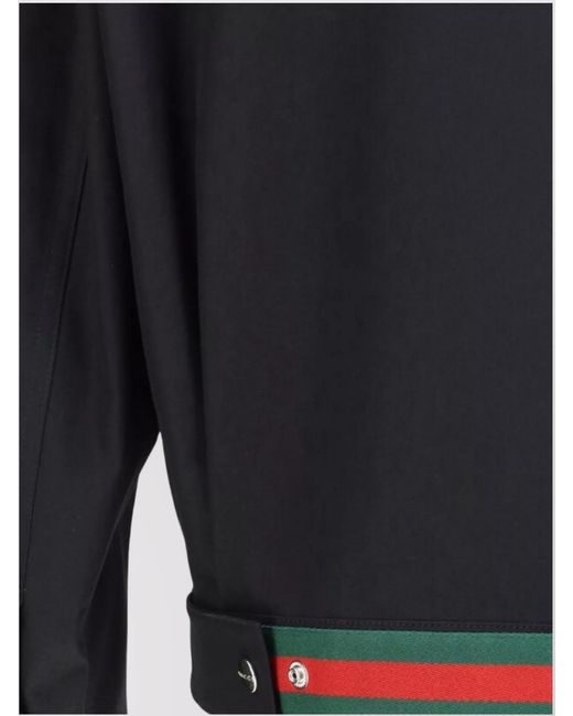 Gucci Blue Cotton Jacket for men