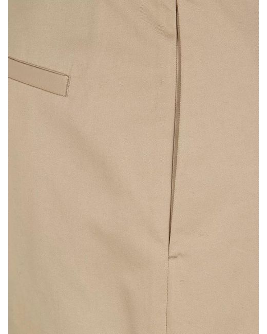 Jil Sander Natural Wide-Leg Trousers