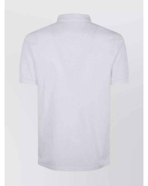 Fred Perry White Cotton Polo Shirt for men