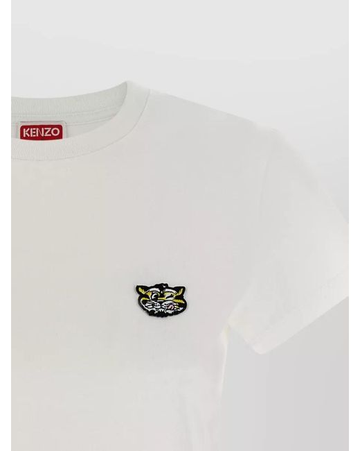 KENZO White Cotton Short-Sleeve T-Shirt