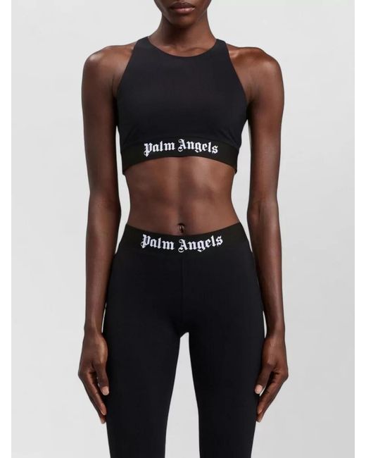 Palm Angels Black Racerback Sleeveless Lounge Top Underwear