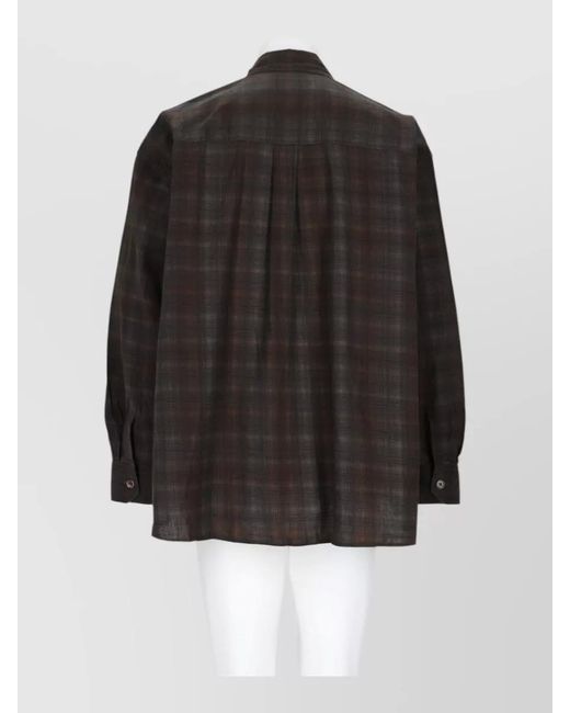 Our Legacy Black Checked Shirt for men