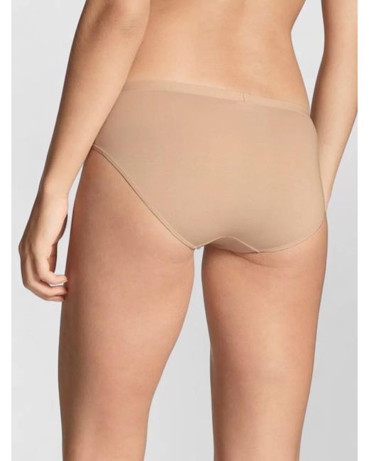 Calida Natural Seamless Mid Rise Underwear Brief Elastic Waistband