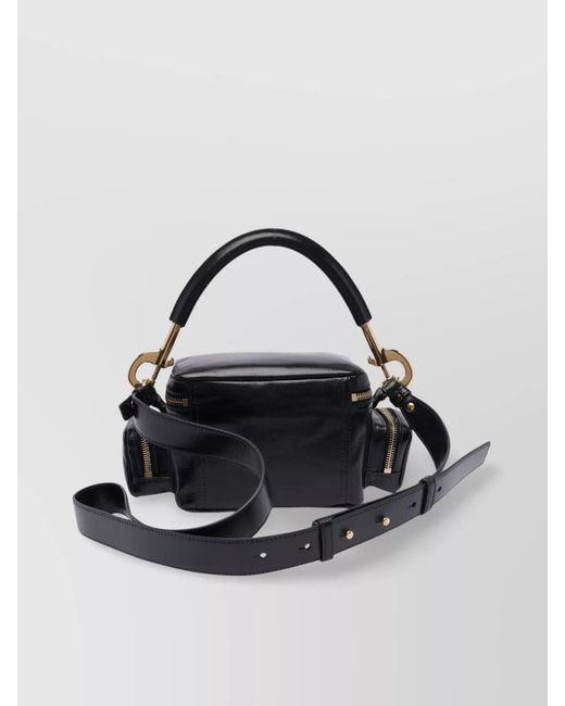 Chloé Metallic Camera Bag Small Leather Shoulder Bag