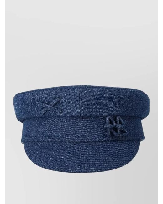 Ruslan Baginskiy Blue Cotton Baker Boy Cap