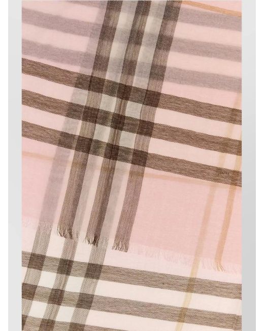Burberry Multicolor Embroidered Wool Scarf