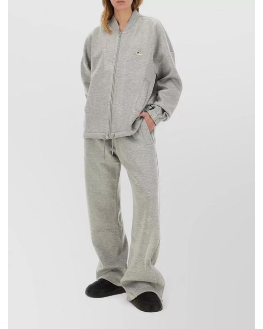 Fiorucci Gray Angel Zip Hoodie Regular Fit Knitwear