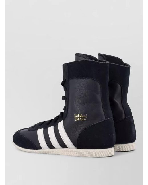 Adidas Originals Blue Leather High-Top Sneakers