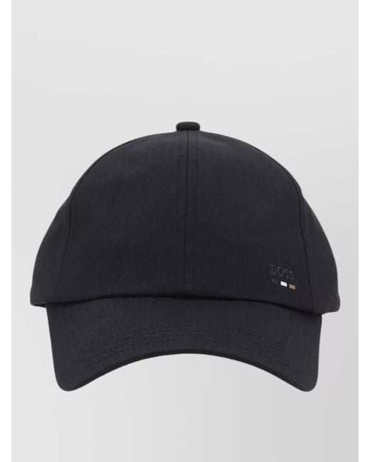 Boss Blue Structured Crown Hat Design Heritage Shape for men