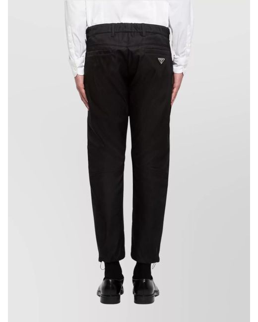 Prada Black Straight-Leg Trousers for men