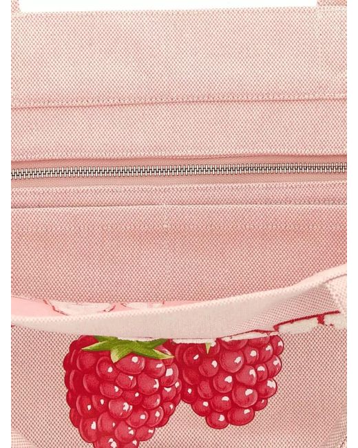 Ganni Pink Medium Recycled Polyester Tote Bag