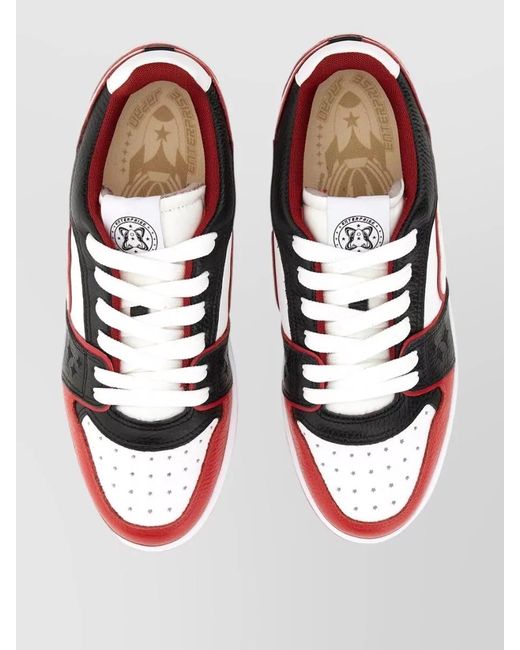 ENTERPRISE JAPAN Red Ej Rocket Low Top La Sneakers for men