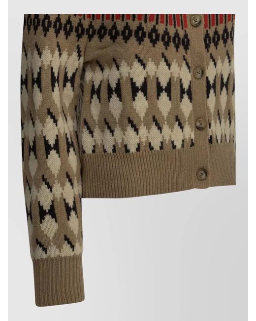 Polo Ralph Lauren Multicolor Wool And Cashmere Cardigan