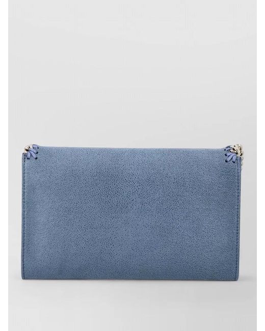 Stella McCartney Blue Falabella Chain Crossbody Vegan Wallet Bag