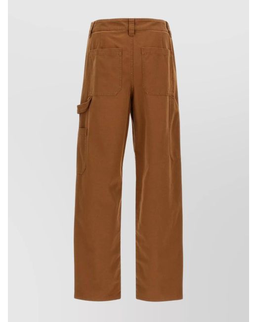 A.P.C. Brown Wide-Leg Trousers for men