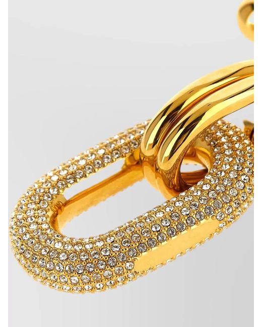 Rabanne Metallic Crystal-Embellished Necklace