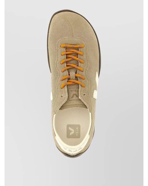 Veja Natural Leather Lace-Up Sneakers for men