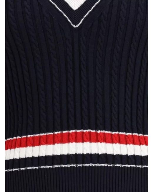 Thom Browne Blue Cotton Sweatshirt for men