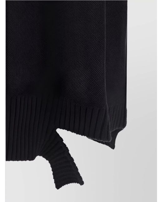 MM6 by Maison Margiela Black Wool Mini Dress