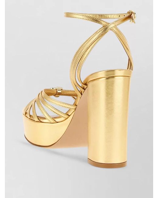 Gianvito Rossi Metallic Leather Sandals