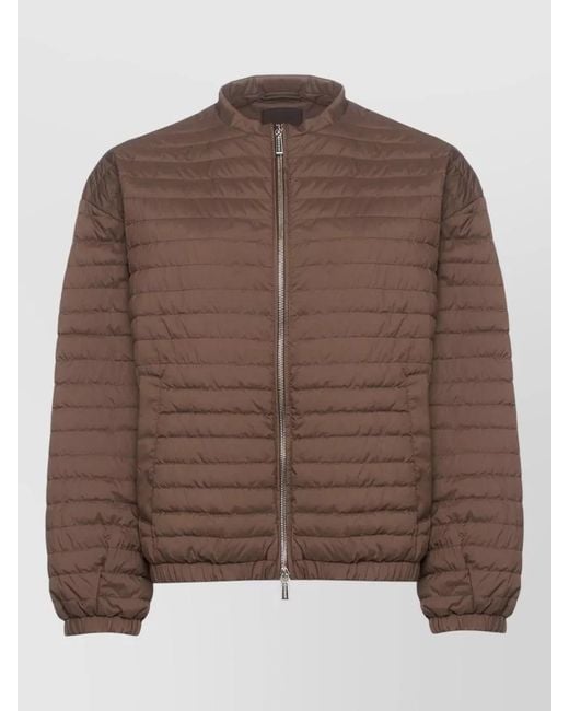 Moorer Brown Elvira S3 Jacket Elastic Cuffs Hem