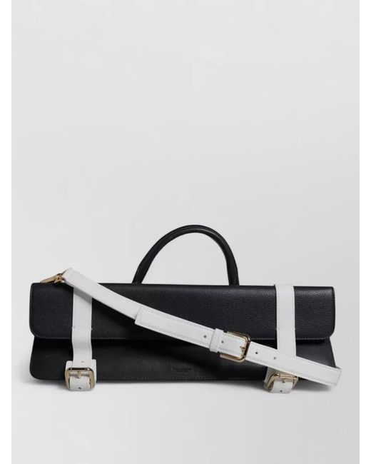 Dolce & Gabbana Black Calfskin Leather Crossbody Shoulder Bag Top Handle