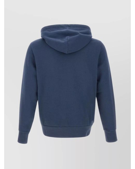Polo Ralph Lauren Blue Cotton Zip-Up Hoodie for men