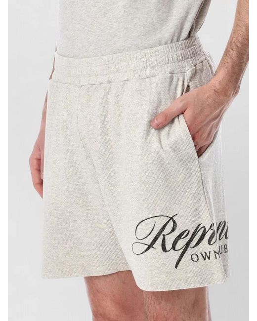 Represent Natural Owners Club Script Shorts Side Pockets for men