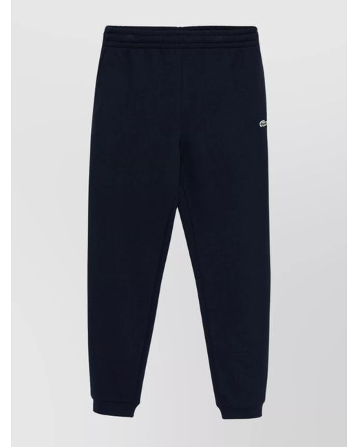 Lacoste Blue Cotton Straight-Leg Track Pants for men