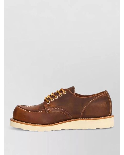 Red Wing Brown Lace Up Ankle Boots Goodyear Welt Sole for men