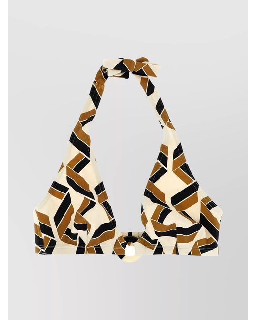 Eres Natural Printed Bikini Top