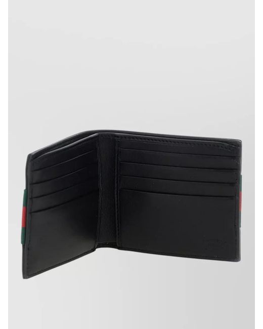Gucci Red Leather Bifold Wallet for men