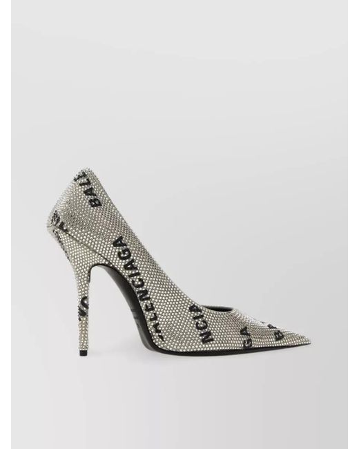 Balenciaga White Leather Pumps