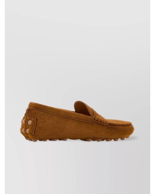Tod's Brown Leather Loafers