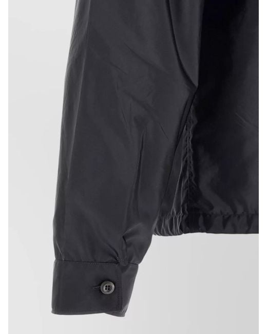 Prada Blue Re Nylon Lightweight Overshirt Jacket for men