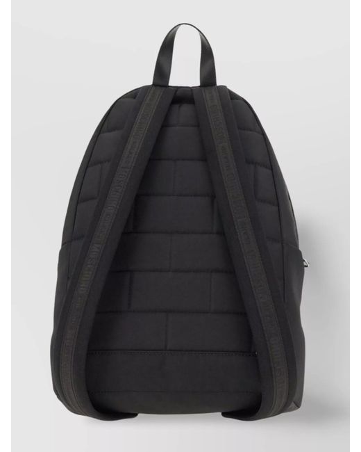 Moschino Black Logo Backpack for men