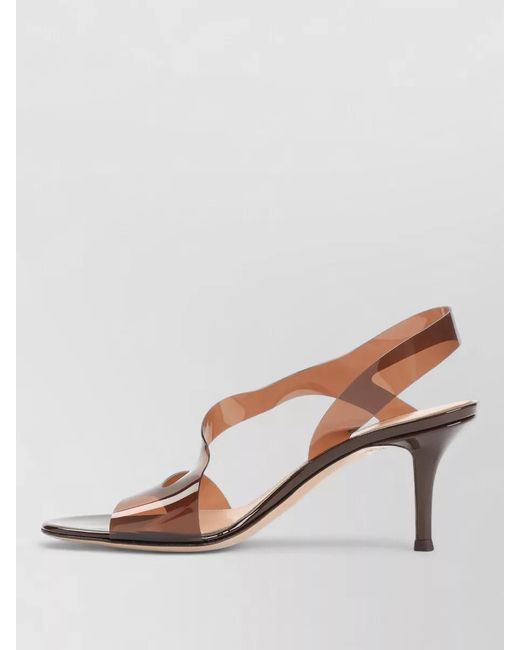Gianvito Rossi Pink Pvc Metropolis Sandals