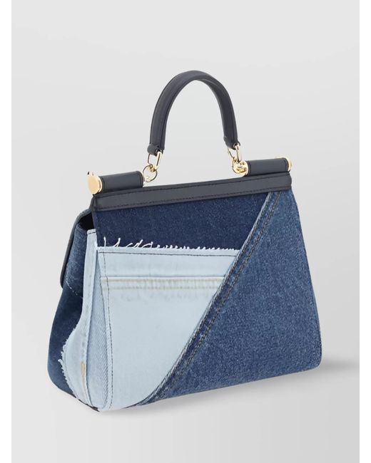 Dolce & Gabbana Blue Sicily Denim Cross-Body Bag