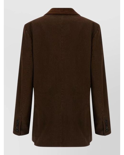 Dries Van Noten Brown Befya Blazer Double Breasted Tailoring Jacket