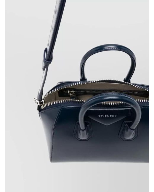 Givenchy Blue Antigona Mini Leather Shoulder Bag