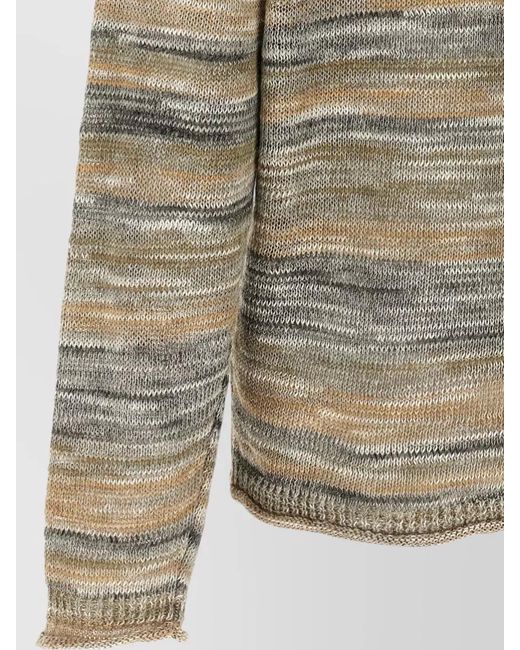 Roberto Collina Gray Fine-Knit Jumper for men