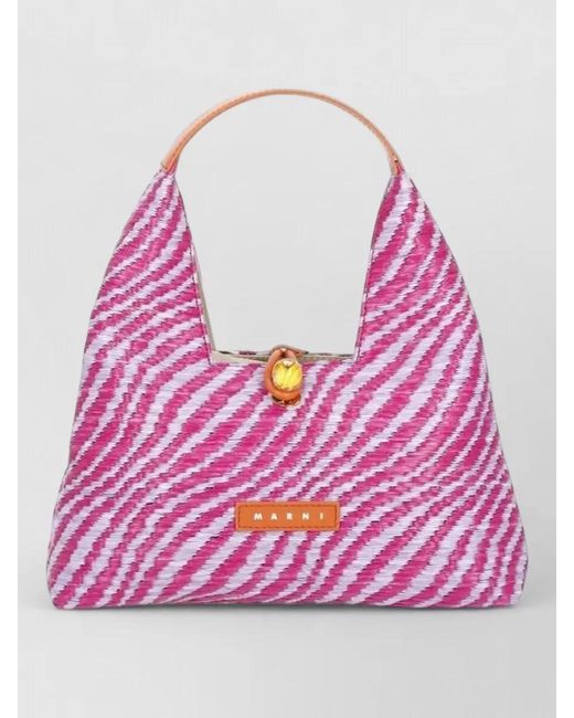 Marni Pink Trapeze Top Handle Mini Tote Bag