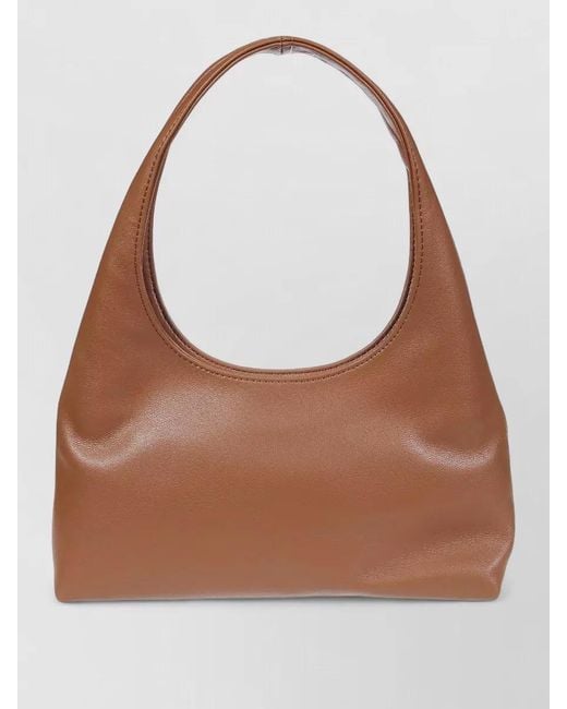 A.P.C. Brown Shoulder Bag Smooth Texture Top Handle