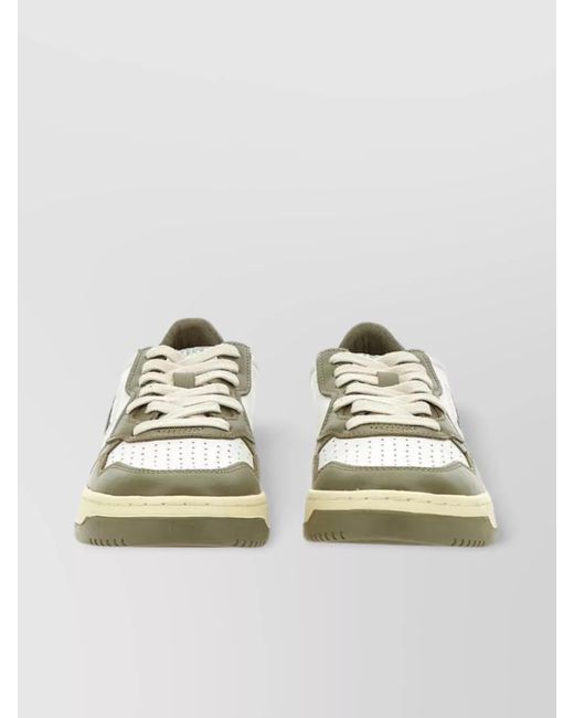 Autry Metallic 80S Design Iconic Sneakers With Perforated Toe